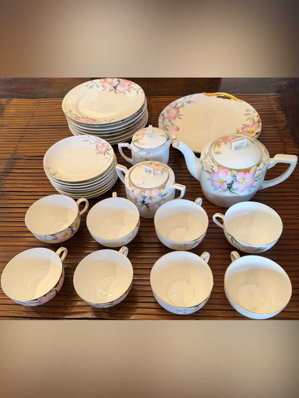 Vintage Noritake “Azalea” Pattern China 31 pcs